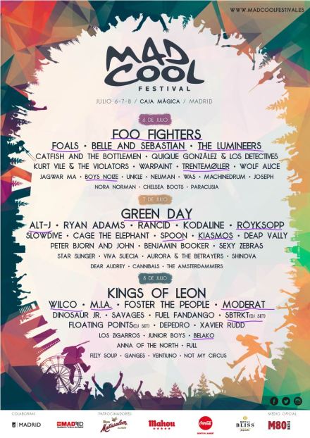 Cartel Mad Cool 2017 TR